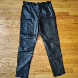 Margaret Godfrey Genuine Leather Pants